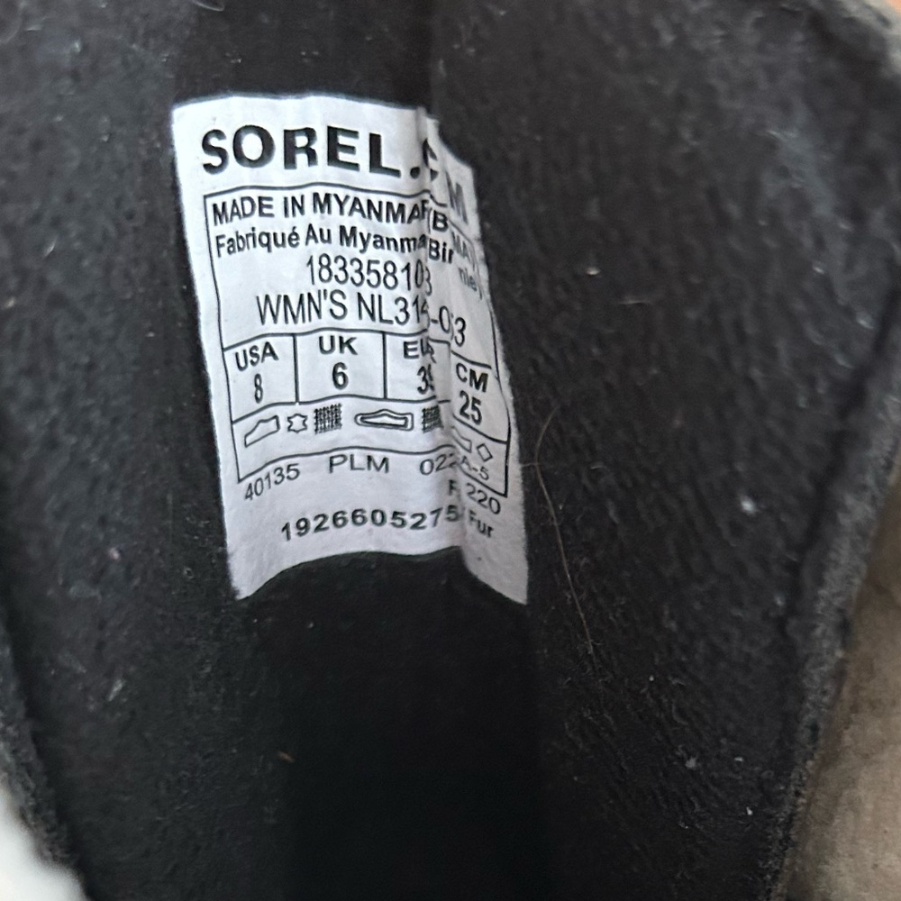 Sorel slouch duck boots charcoal gray 8 39 excellent - Picture 4 of 11